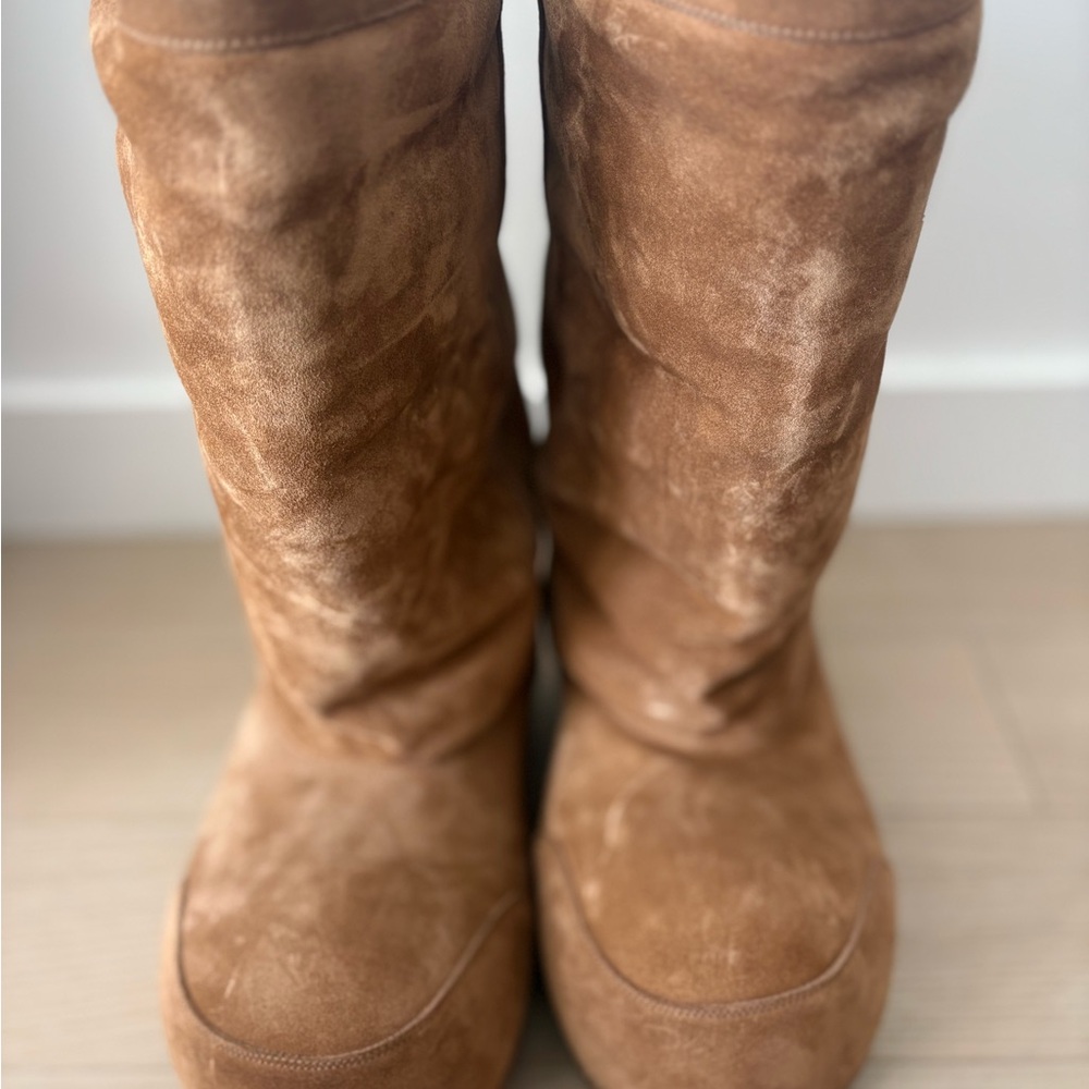 Balenciaga Alaska Faux Fur Suede High Boots